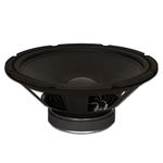 Goldwood GW-1248 Rubber Surround 12" Woofer 290 Watt 8ohm Replacement Subwoofer Speaker Black