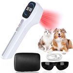 Red Light Therapy Device, i THERAU Handheld Infrared Light Therapy Cold Red Light Therapy Lamp 14x650nm +4x808nm Infrared Therapy for Human/Pets for Back, Shoulder, Arm