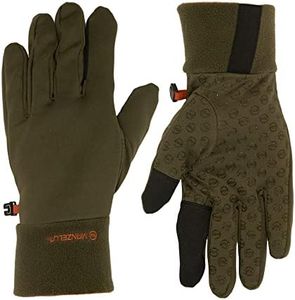 Manzella Men's Stretch Fleece Ranger Cold Weather Hunting Glove, Olive Green, M-L