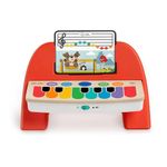 Baby Einstein Hape Cal's First Melodies Magic Touch Piano, Wooden Musical Toy with 3 Sheets, 6 Melodies, 6+ Months, 1 Count (Pack of 1)