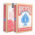 Bicycle Brand Invisible Deck - Famous Magic Card Trick - Includes Cipher Card Bag (Red)