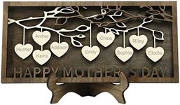 Personalized Gift 2-9 Names Wooden 