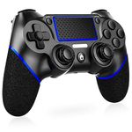 Controller for P-S4, Gamepad Joystick Controller Compatible with P-S4, Dual Vibration, Audio, High-Precision Touch Panel, 6-Axis Gyro Sensor, 360° Joystick Game Controller