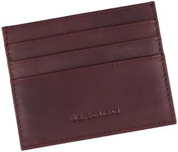 Leather Card Holder Wallet - Hand-Stitched Full Grain Leather Mens Wallet, Use as Credit Card Wallet or ID Card Holder. Great for Gifting - dad Gifts for Men or Gifts for Women from bark&bison