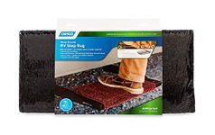 Camco 42915 Black Premium Wrap Around RV Step Rug (Turf Material (17.5" x 18"))