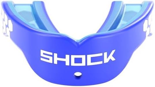 Shock Doctor Mens Non-Flavored Gel Max Power Carbon Convertible Mouth Guard Royal Adult, Royal, Adult US