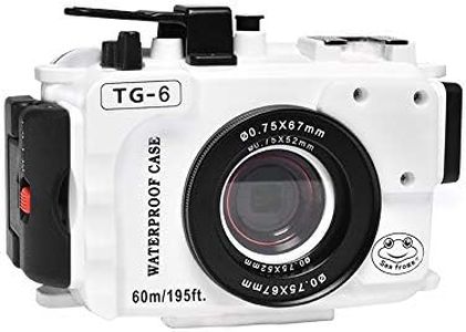Seafrog WPC-TG6 Waterproof housing case Underwater Diving 195FT/60M Works for Olympus TG-6 Cameras (White)