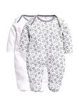 BabyGo Baby Romper 100% Cotton Rompers for New Born Baby|Sleepsuits for Baby Boys & Girls |Onesies| Infant Clothes|MELLANGE| 0-3M| 3-6M| 6-9M| Pack of 2