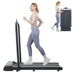 Walking Pad Portable Treadmill COSMO BUY Under Desk FoldingTreadmill, Treadmills For Home 2.0 HP Running Jogging Home Office Gym Cardio Workout Fitness Space Saving Adjustable Speed 1-10km/h w/Remote