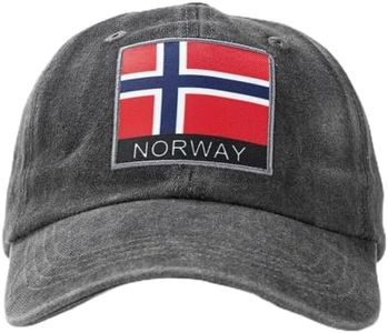 Trendessence 2026 World Cup Norway Fan Baseball Cap,Adjustable Flag Baseball Hat for World Cup Fan Black