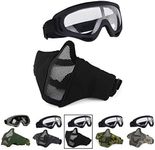 AOUTACC Airsoft Half Face Mesh Mask