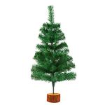 LOKIPA 60CM Artificial Christmas Tree, 80Tips Small Artificial Xmas Tree with Stand for Christmas Decoration