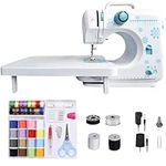 Portable Sewing Machine for Beginners, Dual-Speed Mini Machine - 12 Stitch Patterns, 42-Piece Kit | DUSCS (Sewing Machine)