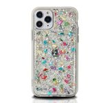 Blingy's for iPhone 15 Case, Women Girls Fashion Sparkle Bling Gemstone Pattern Glitter Design Transparent Shockproof TPU Protective Clear Case Compatible for iPhone 15 6.1 inch (Gems Style)
