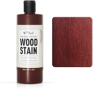 DWIL Water Based Wood Stain - Multiple Finishes, Fast Drying, Indoor and Outdoor Furniture, Wood Paneling, Cabinets and More, Low Odor ＆ Non-Toxic (8.5oz Red Cherry)