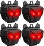 X-PEST Solar Nocturnal Animal Repeller Deer Repellent Devices Outdoor Coyote Raccoon Deterrent for Skunk Fox Waterproof Predator Lights for Chicken Coop, Farm, Garden, Yard (4 Pack)