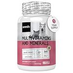 Multivitamins for Dogs & Cats - With 18 Vitamins & Minerals - 365 Chicken-Flavoured Tablets - Dog Vitamins and Supplements for Natural Immunity, Skin, Coat, Muscles & Joints for All Ages