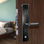 Yale YDME 100 NxT, Smart Door Lock with Biometric, Pincode, RFID Card & Mechanical Keys, Color- Black, for Home & Office (Free Installation)…