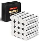 TRYMAG Small Magnets, 120Pcs Tiny Rare Earth Magnets, Strong Neodymium Magnets Small Round Fridge Magnets for Whiteboard, Refrigerator, DIY, Kitchen, Office Magnets