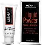 MËNAJI Liquid Powder Shine Eliminator- Moisturizer & Lightweight Liquid Primer Powder for Men - Undetectable Full Coverage - Men's Cosmetics- Natural Looking Makeup- Mens Makeup- Transparent - 1.25 Oz