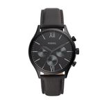 Fossil Chronograph Black Dial and Band Men's Stainless Steel Watch-BQ2364