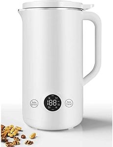 Nut Milk Maker Machine 20oz, Smart Automatic Cold and Hot Dairy Free Soybean/Oat/Coconut/Soy Milk Maker Machine with Filter Bag, Plant Based Almond Cow Milk Machine Maker for Vegan