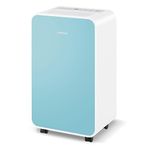 COSTWAY 2500 Sq. Ft Dehumidifier for Basement, 32 Pint Portable Quiet Dehumidifier with Drain Hose, Sleep Mode, 24H Timer, Auto Shut Off, Auto Defrost, Home Dehumidifer for Bedroom Bathroom (Navy)