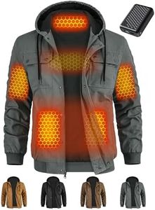Wulcea Men Heated Jacket Battery Pack Included Electric Winter Work Coat Hoodie Husband Birthday Valentines Gifts Ideal Wife Romantic Anniversary Gadget Meaningful Awesome Who Have Everything