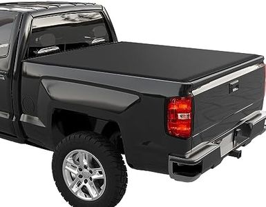 GARVEE Soft Roll Up Truck Bed Tonneau Cover Compatible with 2014-2018 Chevy Silverado/GMC Sierra 1500, Fleetside 6.6 ft Bed