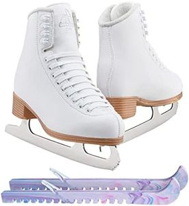 Jackson Classic JC200 Womens Figure Ice Skates Womens 5 Bundle with Skate Guards