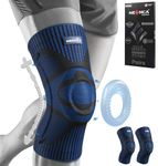 NEENCA [2 Pack] Knee Brace, Knee Compression Sleeve Support with Patella Gel Pad & Side Spring Stabilizers, Medical Grade Knee Protector for Running, Meniscus Tear, Arthritis, Joint Pain Relief, Sport