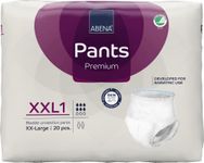 Abena Pants XXL1 Incontinence Pants, Large Capacity Incontinence Pants for Men and Women, Breathable and Comfortable with Fast Absorption, Discreet Incontinence Pads, 60-80" Waist, 1450ml, 20PK