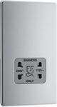 BG Electrical fbs20g 115 - and 230 - Volts Dual Voltage Shaver Socket, Brushed Steel