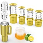Ice Mold Cube Tray for 40oz 30oz 20oz Stanley Tumbler Cup,Set of 4 Easy Demolding BPA Free Silicone Ice Cube Makers for Water Bottles,Whiskey,Cocktails,Coffee,and More Drinks