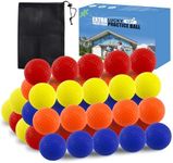 FINGER TEN Golf Practice Balls Foam Colored Value 12 24 50 Pack, Golf Ball Limited Flight for Indoor Outdoor Driving Range Backyard Training (Mixed Color, 50 Pack)