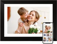 ryesug Digital Picture Frame 10.1 Inch WiFi Smart Digital Photo Frame, Electronic Picture Frame IPS HD Touchscreen with Black Wood Frame, Auto-Rotate Share Photos & Videos via AiMOR App Instantly