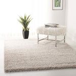 TAUHID CARPET - THE ART OF WEAVING WITH DEVICE OF TC Modern Hand Woven Area Rug (Lbeige, Microfiber, 3 x 5 Feet)