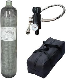Orctac CE 2L 4500psi Paintball Tank System,Paintball/hpa Tank pcp/Paintball air Tank Carbon Fiber pcp Tank air Tank Scuba Tank with M18*1.5 Thread Dual Gauge Valve,Produced in November 2025