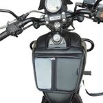 Sahara Seats Bajaj Avenger 150/160/180/220 Cruiser Mobile Foam Pocket Tank Cover/Tank Bag (Black) - Vinyl