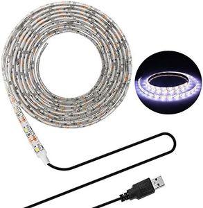 Tira de iluminación LED, luz de fondo de TV USB 6,56 Ft/2 m, luz LED para televisor HD de 40 - 60 pulgadas, Kaltweiß