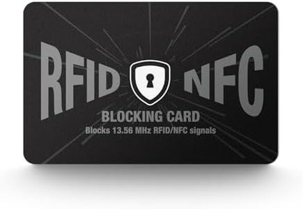 DUGRAFT RFID Blocking Card, One Card Protects Your Entire Wallet, NFC Contactless Signal Blocker, Credit Cards Protector, RFID Cards Blocker