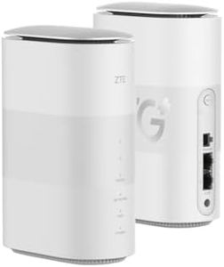 ZTE 5G CPE MC888, Unlocked 5G WiFi Home Router, Fast WiFi 6, Up to 3.8Gbps, Premium Design with Low Power Consumption, UK Plug + UK Warranty (White)