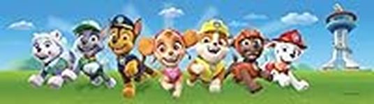 AG DESIGN Paw Patrol Rescue Decorative Wall Border for Kids Bedroom, 5m x 14cm, WBD 8161, Multi-Colour, 0.14m x 5m