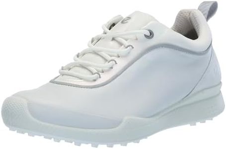 ECCO Women's Biom Hybrid Bny Waterproof Golf Shoe, White, 8-8.5