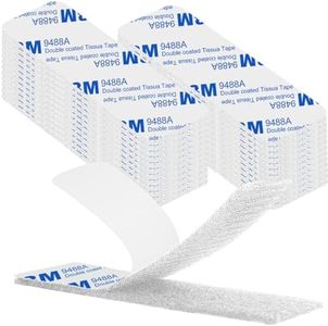 Rusoz Belcro Adhesivo Doble Cara Fuerte, 20 Piezas Cinta Belcro Adhesivo Fuerte Blanco Cuelga Facil Cuadros Sin Clavos 3cm x 10cm Para DIY Cortinas Y Marcos para Cuadros