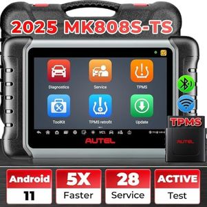 Autel MaxiCOM MK808S-TS Scanner, TPMS Completa Comprobar/Activar/Reaprender, MX-Sensores de Programación, BT Sistemas de Diagnóstico Completo, Prueba Activa, 28+ Servicios, AutoAuth para FCA SGW