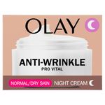 Olay Anti-Wrinkle Pro Vital Anti-Ageing Night Moisturiser, 50 ml