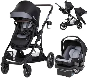 Baby Trend Morph Single to Double Modular Travel System, Black