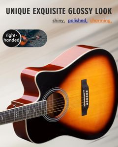 Winzz 41-Inch Electro-Acoustic Guitar – Sunburst Finish