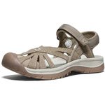 KEEN Women's Rose Casual Closed Toe Sandal, Brindle/Shitake, 9 M (Medium) US